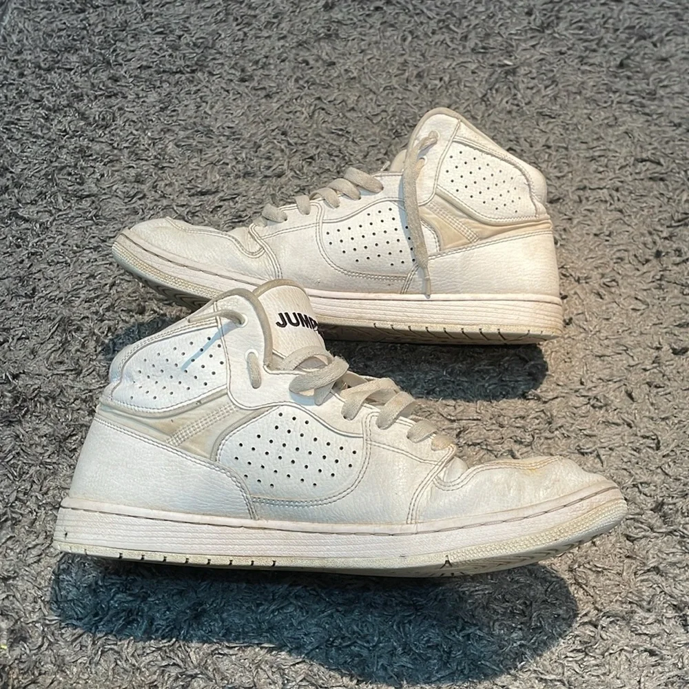 Nike Air Jordan Mid-Top Sneakers in White